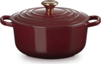Le Creuset Signature kerek öntöttvas sütő-főzőedény, 20cm, 2,4 l, rhone