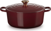 Le Creuset Signature kerek öntöttvas sütő-főzőedény, 28cm, 6,7 l, rhone