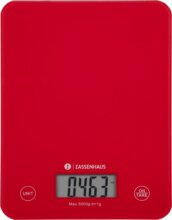 Zassenhaus Balance digitális konyhai mérleg, piros