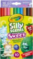 Crayola Silly Scents, Illatos, vékony filctoll készlet, 10 db-os