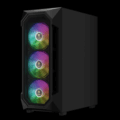 Gamdias Aura GC1 Elite ARGB Tempered Glass, fekete