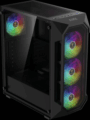 Gamdias Aura GC1 Elite ARGB Tempered Glass, fekete