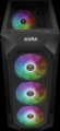 Gamdias Aura GC1 Elite ARGB Tempered Glass, fekete
