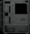 Gamdias Aura GC1 Elite ARGB Tempered Glass, fekete