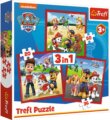Trefl, Mancs őrjárat 3 az 1-ben puzzle, Boldog kutyik, 20, 36, 50 darabos