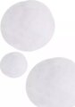 Textil hógolyó szett, 6 db, fehér
