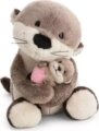 NICI, Hód plüssfigura kicsinyével, 20 cm