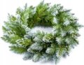 Adventi koszorú, műhavas, 38 cm