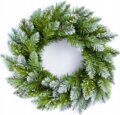 Adventi koszorú, műhavas, 38 cm