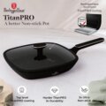 Berlinger Haus BH/8355 Black Rose Collection grill serpenyő fedővel, 28 cm