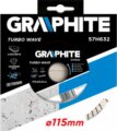 Graphite 57H632 turbo gyémántvágó, 115mm, hűtőbordás