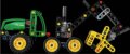 LEGO® Technic, John Deere 1470H kerekes betakarítógép