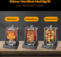 Clatronic DVG 3686 vertikális multigrill, 1400W