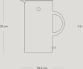 Stelton EM77 vízforraló 1,5 liter, homokszín