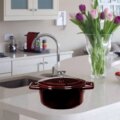 Berlinger Haus Metallic Line Burgundy Edition Collection BH/6497 öntöttvas lábas, 24cm