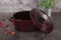 Berlinger Haus Metallic Line Burgundy Edition Collection BH/6497 öntöttvas lábas, 24cm
