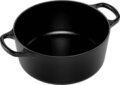 Le Creuset Signature kerek öntöttvas sütő-főzőedény, 22cm, 3,3 l, fekete
