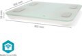 Nedis SmartLife BTHPS11WT okos személymérleg, fehér