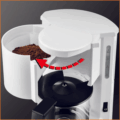 Krups AromaCafé 5 F18301 filteres kávéfőző, Fehér