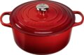 Le Creuset Signature kerek öntöttvas sütő-főzőedény, 28cm, 6,7 l, cseresznyepiros