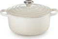 Le Creuset Signature kerek öntöttvas sütő-főzőedény, 22cm, 3,3 l, habcsók