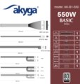 Akyga Basic (550W, ATX)