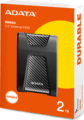ADATA HD650 2TB (2,5", USB3.1, ütésálló, fekete)