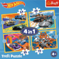 Trefl, Hot Wheels járművek puzzle 4 az 1-ben, 35, 48, 54, 70 darabos
