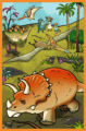 Trefl, Treflikék a dinoszauruszok világában puzzle 3 az 1-ben, 80 darabos
