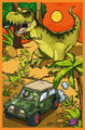 Trefl, Treflikék a dinoszauruszok világában puzzle 3 az 1-ben, 80 darabos