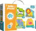 Trefl, Szafari állatok baba puzzle, 18 darabos