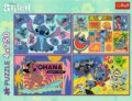 Trefl, Lilo & Stitch 4 az 1-ben puzzle, 4x250 darabos