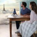 Ravensburger, 3D Eiffel-torony puzzle LED izzóval, 216 darabos