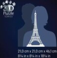 Ravensburger, 3D Eiffel-torony puzzle LED izzóval, 216 darabos