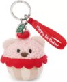 NICI, Happy Birtday Muffin maci plüss kulcstartó, 7 cm