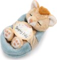 NICI, Alvó oroszlán plüssfigura kosárban, 12 cm