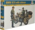 Italeri, BMW R75 Oldalkocsis motorkerékpár makett, 1:35