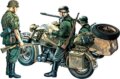 Italeri, BMW R75 Oldalkocsis motorkerékpár makett, 1:35