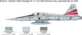 Italeri, F-5A Freedom Fighter repülőgép makett, 1:72
