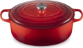 Le Creuset Signature ovális öntöttvas sütő-főzőedény, 35cm, 8,9 l, cseresznyepiros