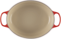 Le Creuset Signature ovális öntöttvas sütő-főzőedény, 35cm, 8,9 l, cseresznyepiros