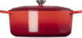 Le Creuset Signature ovális öntöttvas sütő-főzőedény, 35cm, 8,9 l, cseresznyepiros