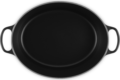 Le Creuset Signature ovális öntöttvas sütő-főzőedény, 40cm, 13,9 l, fekete