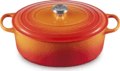 Le Creuset Signature ovális öntöttvas sütő-főzőedény, 40cm, 13,9 l, vulkán
