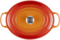 Le Creuset Signature ovális öntöttvas sütő-főzőedény, 40cm, 13,9 l, vulkán
