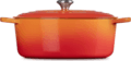 Le Creuset Signature ovális öntöttvas sütő-főzőedény, 40cm, 13,9 l, vulkán