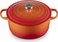 Le Creuset Signature kerek öntöttvas sütő-főzőedény, 28cm, 7,6 l, vulkán