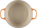 Le Creuset Signature kerek öntöttvas sütő-főzőedény, 28cm, 7,6 l, vulkán