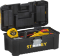 Stanley STST1-75515 Szerszámosláda, 12,5", 18.01 x 13 x 32.51 cm, fémcsatos, fedélben, csavartartó