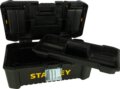 Stanley STST1-75515 Szerszámosláda, 12,5", 18.01 x 13 x 32.51 cm, fémcsatos, fedélben, csavartartó